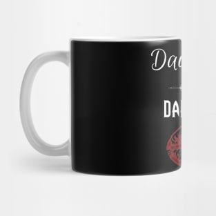 Daughters of Darkness | Red Glow Goth Lips White Mug